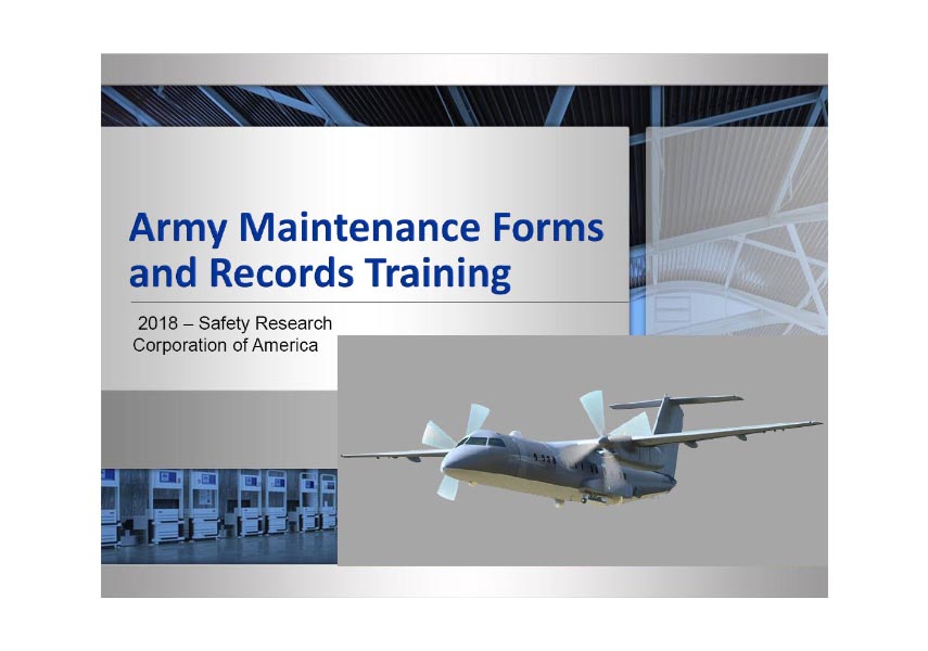 U S Army forms and records training slide 1