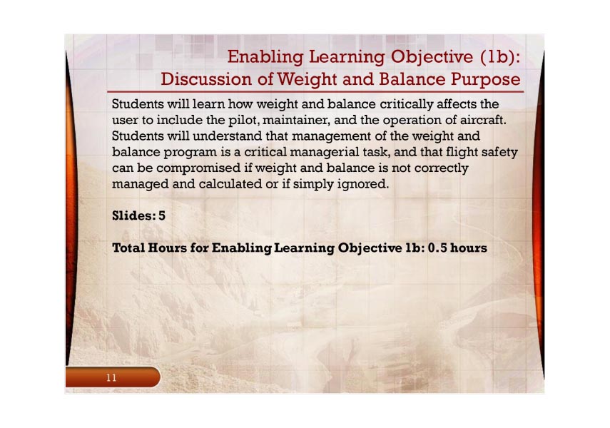 DoD weight and balance training slide 3